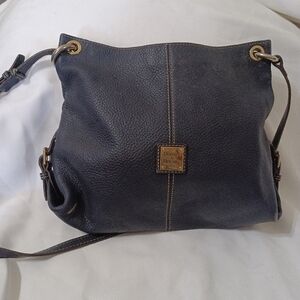Navy Dooney & Bourke pebbled leather crossbody